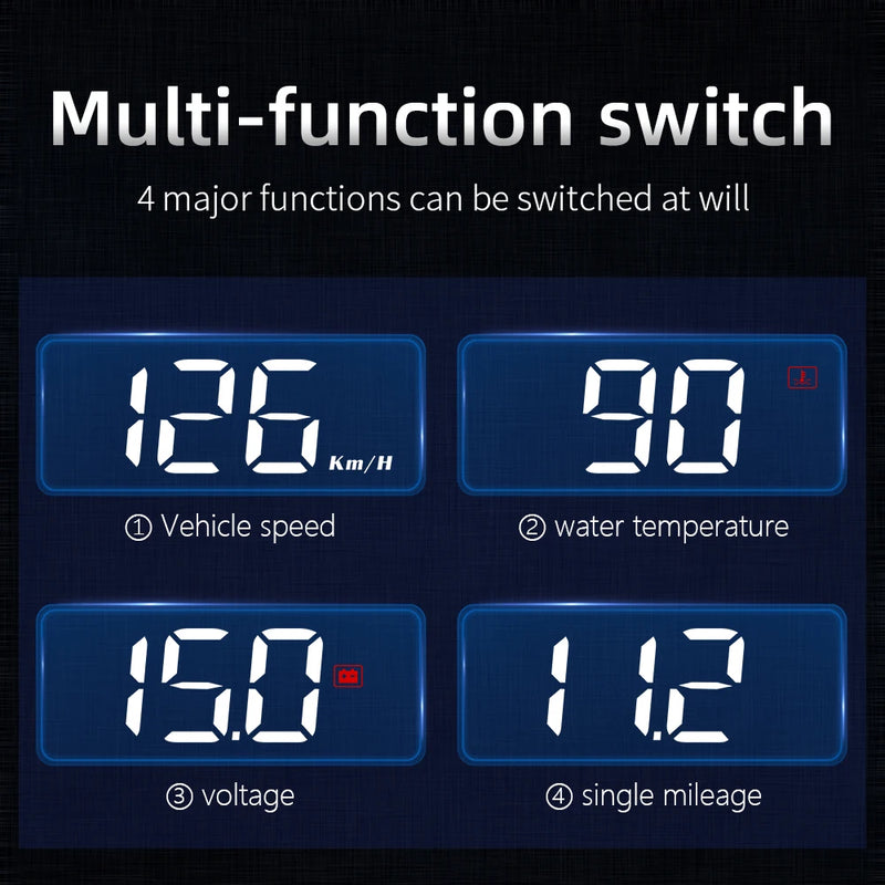 Digital Car Speedometer Display Projector