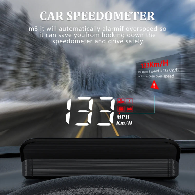 Digital Car Speedometer Display Projector