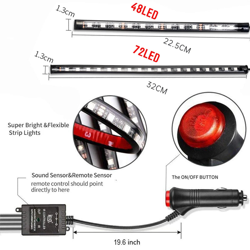 LED neon car interior ambient light