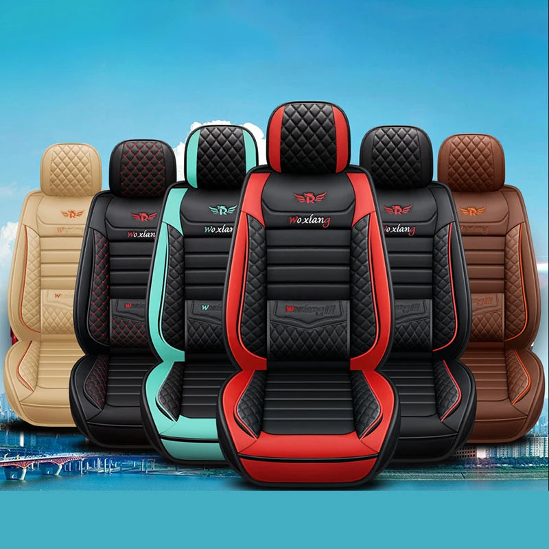 Elegant universal synthetic leather car seat cover