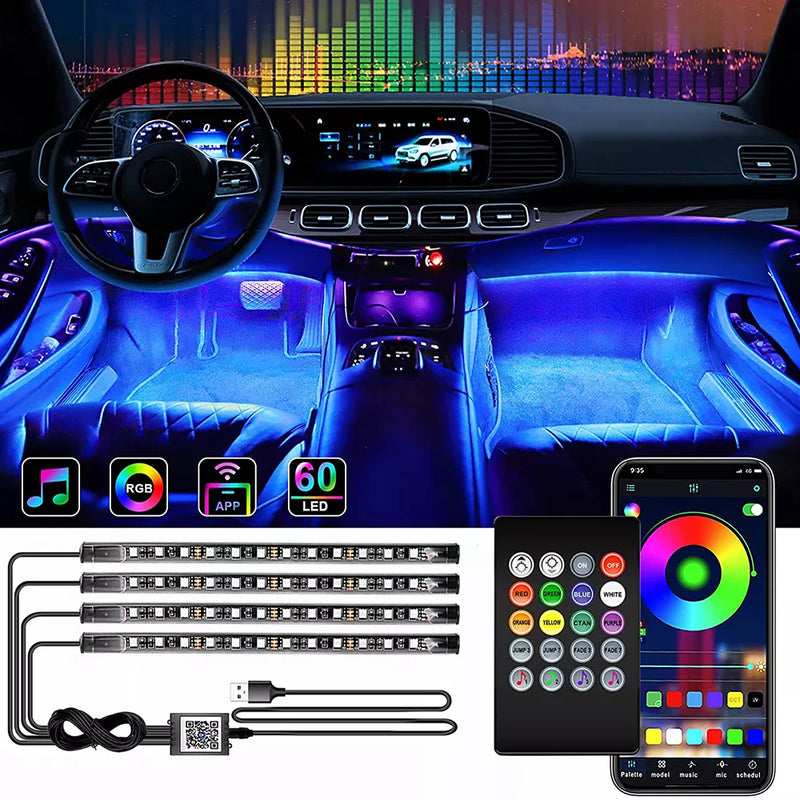 LED neon car interior ambient light