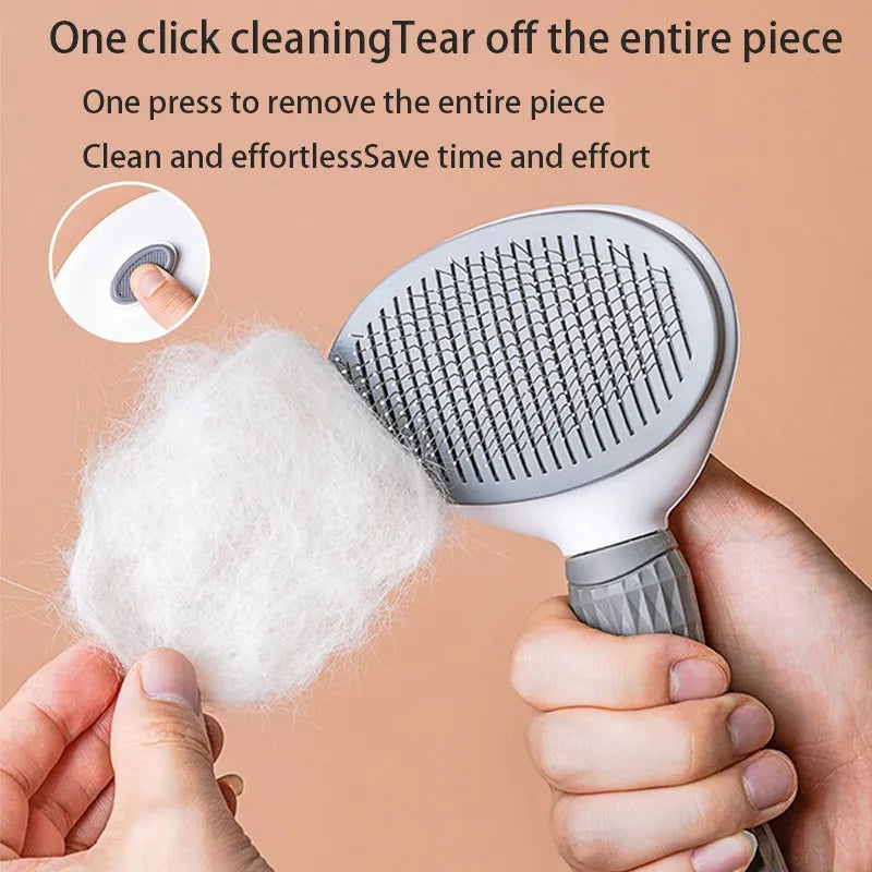 Pet hair remover brush