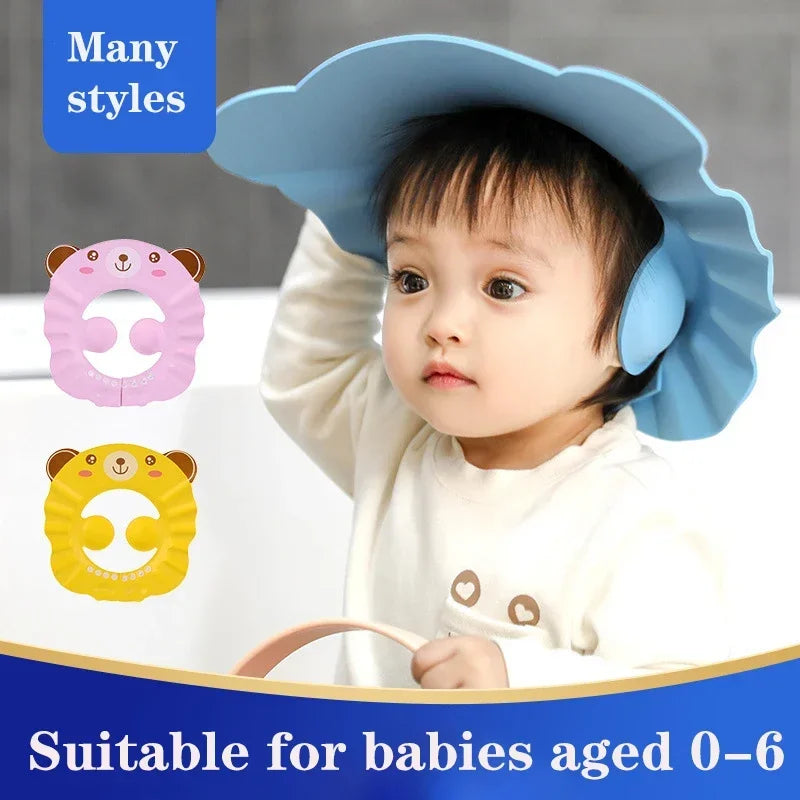 Adjustable Baby Shower Cap for Hair Washing