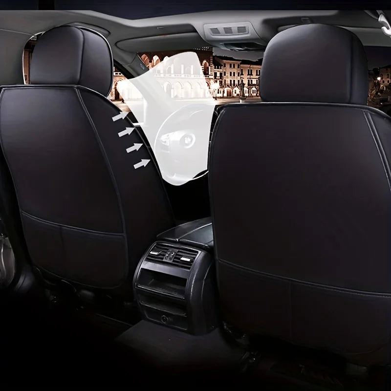 Elegant universal synthetic leather car seat cover