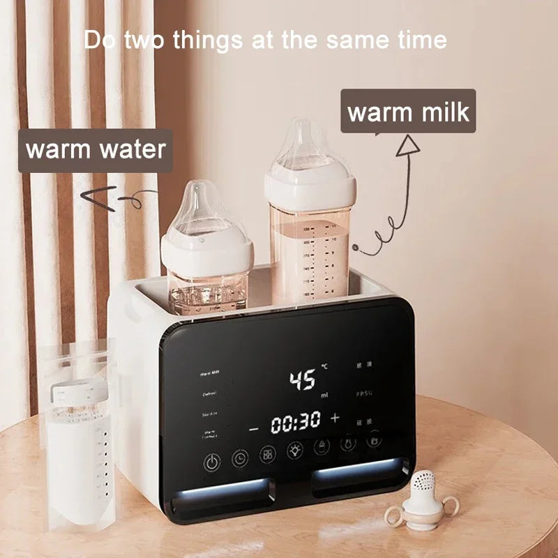 Newborn bottle warmer and sterilizer with timer