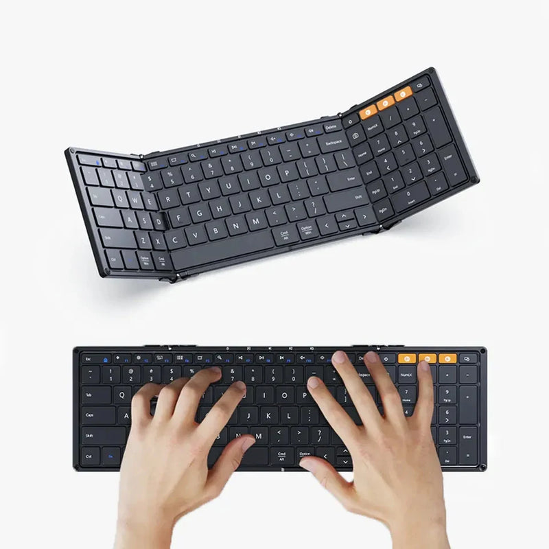 Foldable keyboards with numeric keypad